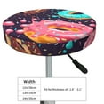 thumbnail image 4 of Bingfone13 inch Padded Round Bar Stool Cover Cushion with Elastic Fabric Round Chair Seat - Donuts1, 4 of 7