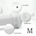 thumbnail image 2 of MERIVILLE 1" Tension Curtain Rod, Adjustable 52-90 Inches, Off White, 2 of 5