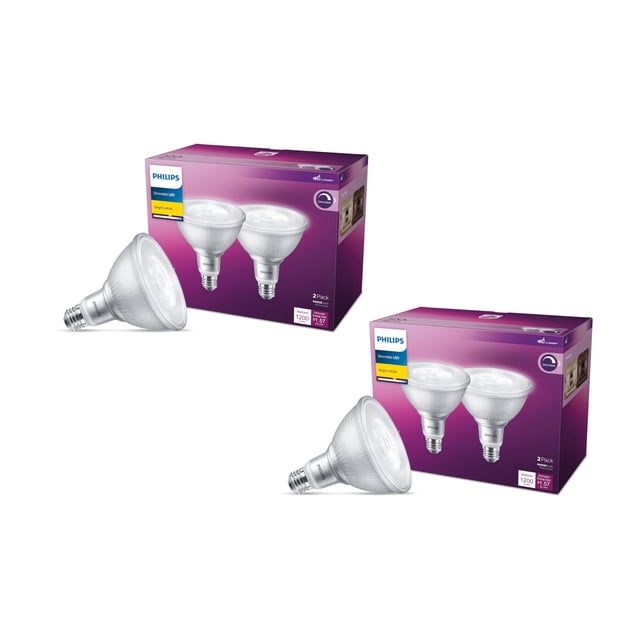 Bombilla LED PHILIPS Premium 120 W (equivalente) PAR38, paquete de 4