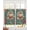 Green, variant on William Morris Plant Floral Sheer Curtains 39 Inch Length 2 Panels Set for Living Room/Bedroom, Retro Lotus Flower Leaves Kitchen Curtains Grommet Semi-Sheer Curtains Window Treatments 27.5"x39"x2