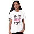 thumbnail image 5 of Faith Fight Hope Breast Cancer Aware Women's Graphic T Shirt Tees Brisco Brands S, 5 of 5