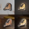 thumbnail image 2 of Happy Cat 3D Novelty Light Box, Kitty Lamp Decor for Pet Lovers, Stretching Cat Fans and Animal Room Display (Height 20 inch, 50cm), 2 of 9