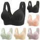 thumbnail image 3 of TSADFHJI Women Fashion Casual Breathable Tube Top Bra Underwear without Steel Ring Gathering and Adjusting Bro Women's Bras Sleep Plus Size Women's Bras Camisoles & Tanks Lacy Bras Black Set Black 44, 3 of 3