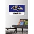 thumbnail image 3 of NFL Baltimore Ravens - Logo 21 Wall Poster, 22.375" x 34" Framed, 3 of 4
