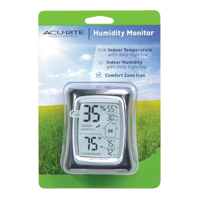 Digital Thermometer Hygrometer, 2-Pack Indoor Humidity Meter, Home  Temperature Thermometers Sensor Gauge, Temp Monitor Humidistat Acurite -  Baby Room