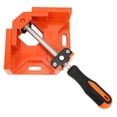thumbnail image 3 of 90 Deg Corner Right Angle Clamp Vice Grip Woodworking Quick Fixture Aluminum Tool (Orange), 3 of 9