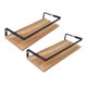thumbnail image 4 of Estantes flotantes de pared, estante flotante de 2 piezas, estante de almacenamiento flotante, estante de almacenamiento flotante, artesanía superior, 4 of 8