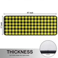 thumbnail image 5 of Kitchen Rugs Sets Of 2,Yellow Black Checkerboard Checkered Pattern Anti Fatigue Kitchen Mat Rugs Non Slip Washable,Decorative Kitchen Floor Mats for Kitchen,Sink,Laundry,17"x47"+17"x47", 5 of 5
