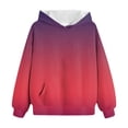 thumbnail image 5 of Wonitaaizi Cute Tie Dye Graphic Hoodies for Teen Girls Gradient Clothes for Girls (3-4 Years,Red), 5 of 6