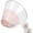 Pink, variant on Supet Clear Dog Cone Collar, Transparent Elizabethan Recovery Cone with Soft Padded Edge, Adjustable to Prevent Licking