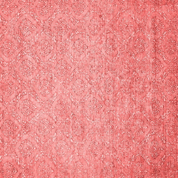 Ahgly Company Machine Washable Indoor Square Abstract Red Modern Area Rugs, 7' Square