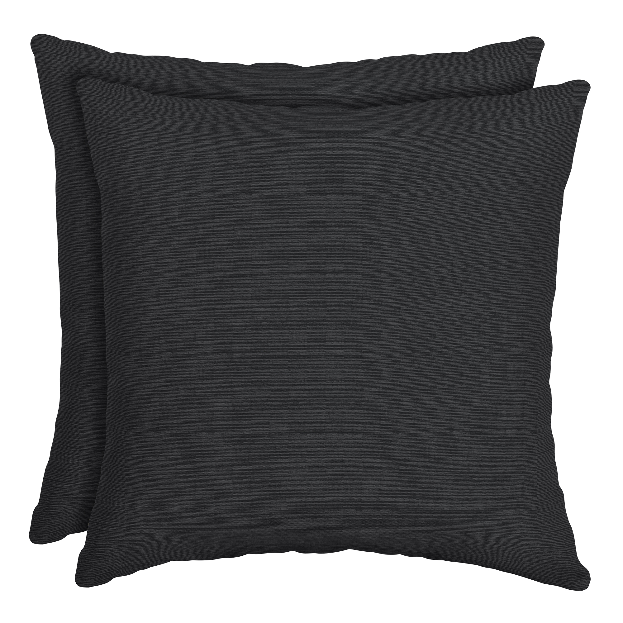 Better Homes & Gardens Black 16 x 16 in. Outdoor Toss Pillow with