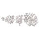 thumbnail image 2 of Nupcial De flor de material cristal Rhinestone Del cabellero Del De Joyería Gloria Peine del pelo de la boda joyería, 2 of 9