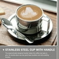 thumbnail image 6 of Stainless Steel Coffee Mug Espresso Cup Water Glasses Flat Bottom Mug Camping Coffee Mugs Stainless Steel Mug Office, 6 of 6