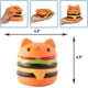 thumbnail image 5 of Juguetes para apretar: Hamburguesa gigante de gato de dibujos animados, juguete antiestrés de crecimiento lento, gatito kawaii blando, rebote lento, juguete antiestrés suave., 5 of 5