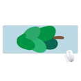 thumbnail image 1 of Green Tree Cartoon Gradient Tapis de Souris Grandes Coutures Bords Mat Étendu Jeu Bureau, 1 of 3