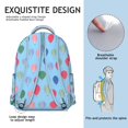 thumbnail image 5 of Trendy Geometric Shapes Texture Print Backpack, Durable Laptop Bookbag for College, School, Work, Large Capacity Travel Daypack with Organizer, Gift Idea, 5 of 6