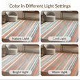thumbnail image 7 of ODIKA 6'x9' Washable Area Rug Non-Slip, Chair-Friendly, Chindi Rag Multi Color Striped With Vintage Faded Boho Bands for Dining Room, Under Table, Office Décor, 7 of 7