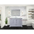 thumbnail image 4 of Dark Grey Bath Vanity With Marble Top And 46 In. Mirror - Stain- Surface Soft Close Two Cabinets, Six Drawers For Clever Storage Exquisite, 4 of 6