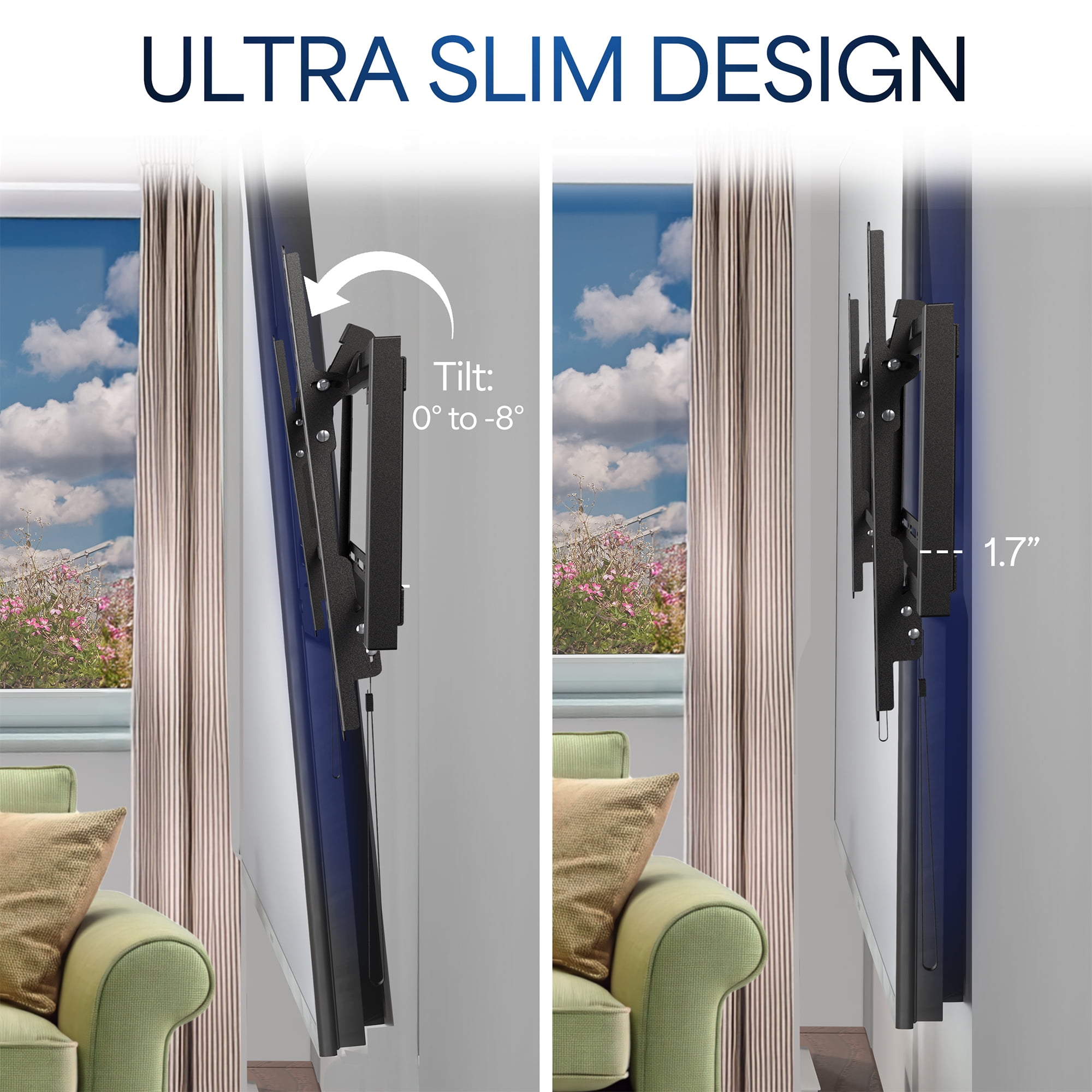 VIVO Ultra Heavy Duty 43" to 100" TV Wall Mount, Curved and Flat Panel Screens