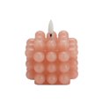 thumbnail image 1 of WAX LED CANDLE WITH LIFE-LIKE FLICKERING FLAME AND BUBBLE FINISH, 1 of 3