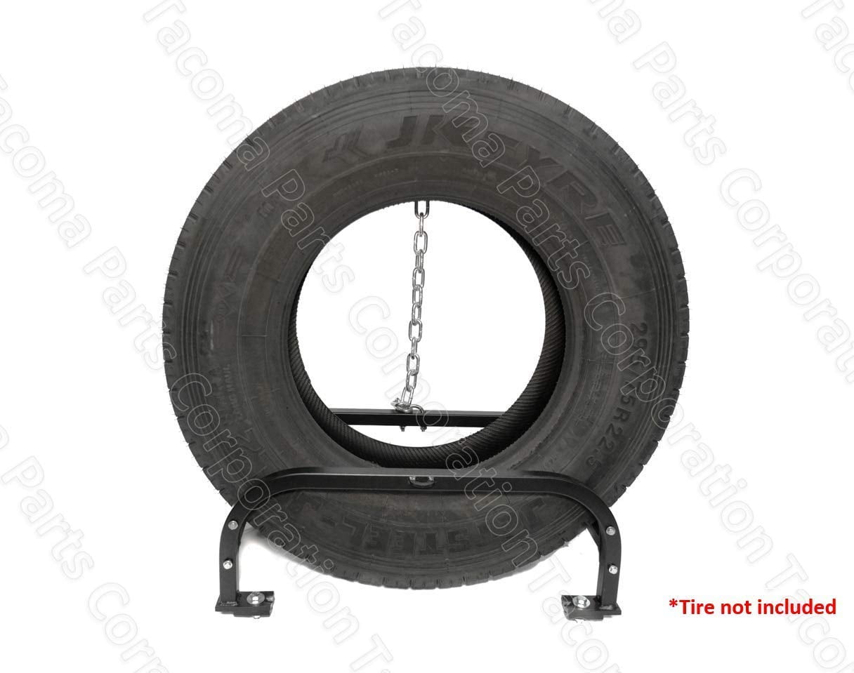 Freightliner Volvo Semi Truck Single Spare Tire Holder Behind Cab