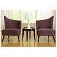 thumbnail image 3 of Elegant Accent Chair With Flaired Back-Fabric:Purple,Side:Left Side, 3 of 3