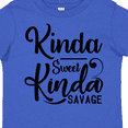 thumbnail image 4 of Inktastic Kinda Sweet, Kinda Savage Boys or Girls Toddler T-Shirt, 4 of 5