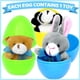 thumbnail image 3 of Set de huevos de pascua rellenos de animales de peluche, 12 piezas, CH HAICHENG, 3 of 7