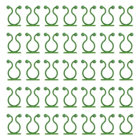 

100pcs Plant Climbing Fixer Gardening Tool Plant Wall Paste Hook (Green)