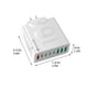 thumbnail image 3 of Concentrador Usb de Carga Rápida de 8 Puertos | 4 Puertos Usb-C y 4 Puertos Usb-A | Tecnología de Chip Inteligente para Una Carga Rápida y Segura | Compatible con Iphone, Android, Tabletas y Relojes, 3 of 4