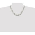 thumbnail image 5 of 925 Sterling Silver High Polished 13mm Solid Plain Curb Link Chain w/ Lobster Clasp - 20", 5 of 5