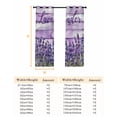 thumbnail image 6 of Fsddascl Lavender Farmhouse Blackout Curtains for Bedroom/Living Room, Thermal Insulated Kitchen Curtains, Purple Wooden Grain Grommet Darkening Window Treatment Drapes 27.5"x39"x2, 6 of 6