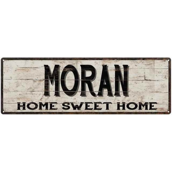 MORAN Rustic Home Sweet Home Sign Gift 6x18 Metal Decor 206180084362