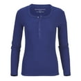 thumbnail image 3 of Boxercraft BW2402 Women's Harper Henley-Navy-2XL, 3 of 3