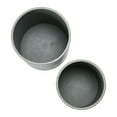 thumbnail image 6 of Main + Mesa Modern Boho Embossed Metal Planters with Stands, Charcoal Grey and Gold, Set of 2 Sizes, 6 of 6