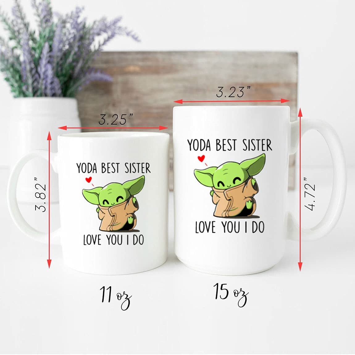  Best Sister Ever Yoda Best Sister Mug Best Sister Gift