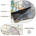 thumbnail image 6 of Happy Easter Round Area Rug 7Ft Washable Circle Rugs for Dorm Laundry Room, Spring Bunny Easter Eggs Floral Beige Wood Non-Slip Carpet Floor Mats Indoor Outdoor Carpet Runner Aesthetic Home Decor, 6 of 8