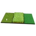 thumbnail image 2 of Siruishop Golf Hitting Mat Foldable Portable Driving Range Pad Green Home Office Games Three Piece, 2 of 8