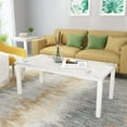 thumbnail image 6 of AWQM Faux Marble Coffee Table Set, Coffee and End Table Set of 3, White, 6 of 7