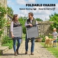 thumbnail image 4 of Outsunny Ensemble de 8 Pcs Table et Chaises de Patio avec Parasol pour Jardin, Gris, 4 of 10