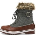 thumbnail image 3 of Dream Pairs Botas de nieve de invierno impermeables a media pantorrilla para mujer RIVER_3 Dream Pairs RIVER_3, 3 of 7