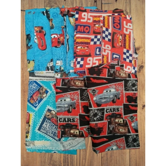 Assorted McQueen and Friends Fabric - 1 lb Scrap Bundle