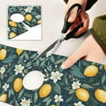 thumbnail image 6 of Yayeee Faucet Mat for Kitchen Sink 14.7" Diatomite Long Splash Guard Pad, Blue Floral Lemons, 6 of 7