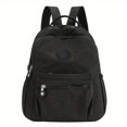 thumbnail image 5 of New Solid Aqua Blue Black Large-capacity Nylon Fashion Backpack, 5 of 5