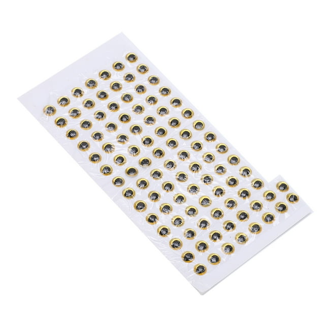 Faux Yeux de Pêche, Yeux de Poisson Légers pour Appât DIY Or, Rouge