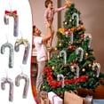 thumbnail image 1 of Fiudx Bastón de Nieve Navideño con Espejo de Espuma, Colgante de Vidrio Artesanal, Juego de Luces Reflectantes, Decoración Navideña Versátil, Adorno para Árbol o Repisa, Regalo Perfecto, Tamaño 16 X, 1 of 4