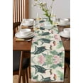 thumbnail image 2 of Hokiten Table Runners 36 Inches Long Dress Scarves, Summer Parrot Farmhouse Kitchen/Dining Table Runner, Short Coffee Tablerunners, Retro Watercolor Flower Plam Leaves Leaf 13x36 Inch, 2 of 7