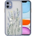 thumbnail image 1 of Compatible with iPhone Case for Clear Flowers Pattern Frosted PC Back 3D Floral Girls Woman and Soft TPU Bumper Protective Silicone Slim Shockproof Case for iPhone, 1 of 7