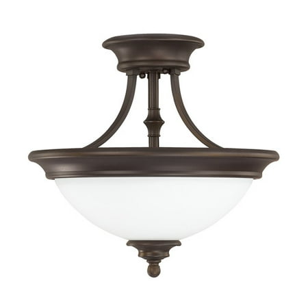 - Capital Lighting Belmont Collection 2-light Burnished Bronze Semi Flush